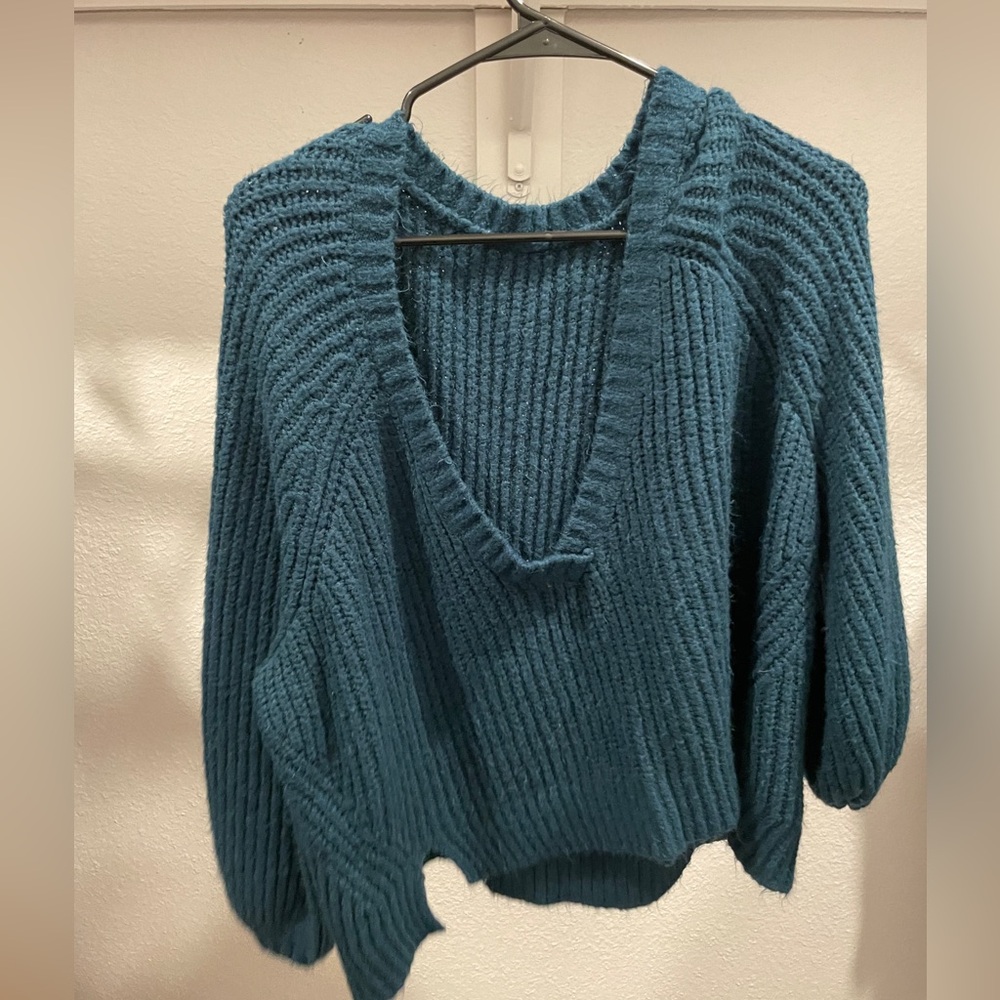 Green SavagexFenty Cropped Cableknit Sweater Size 2x